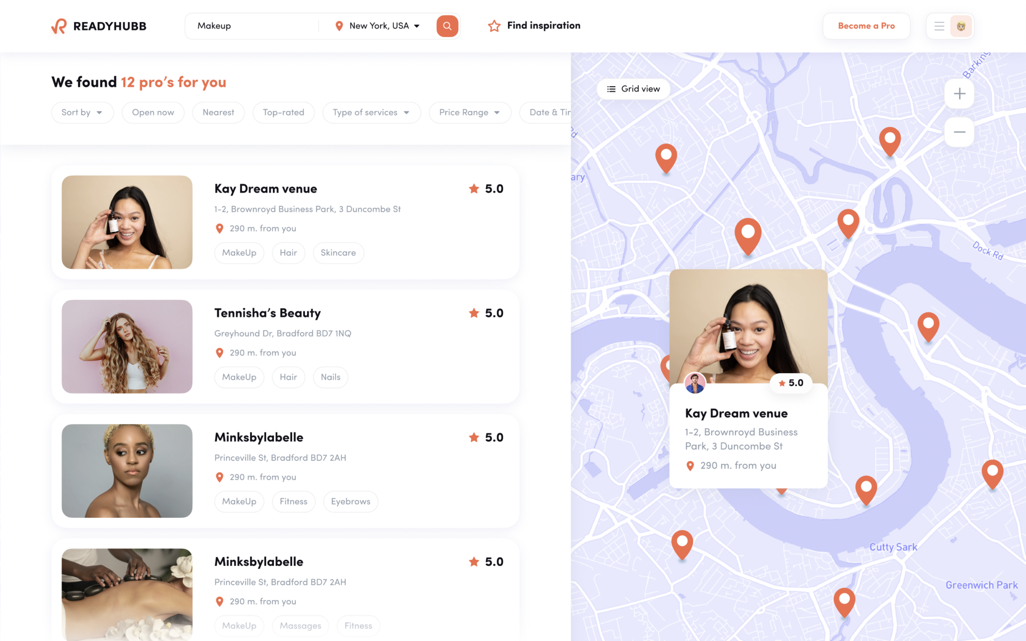 Readyhubb vs Gloss Genius Beauty Professionals Site Comparison Readyhubb